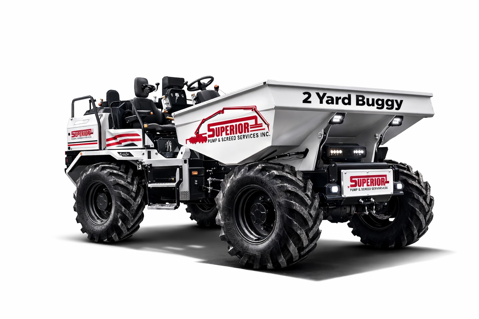 Superior 2-Yard Concrete Buggy - Concrete Placement Florida | Superior Pump & Screed
